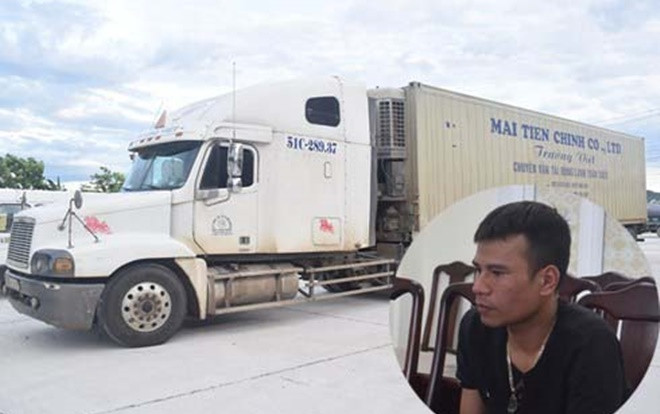 Bắt giữ tài xế liều lĩnh lái container khi đang phê ma túy Ảnh 2