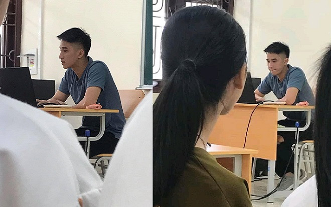 Góc 'cực phẩm' Trường Đại học: Chỉ qua vài bức ảnh chụp lén, nam sinh Học viện Nông nghiệp bất ngờ nổi tiếng với vẻ ngoài siêu điển trai Ảnh 2