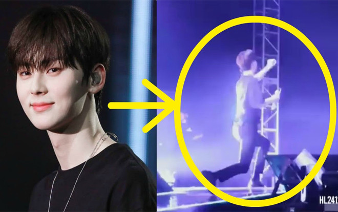 Khoảnh khắc fan 'rần rần': Chỉ là bắt pháo giấy thôi mà, Hwang Minhyun có cần phải đáng yêu đến thế không? Ảnh 2