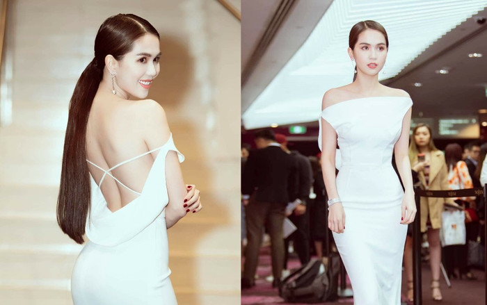 Ngọc Trinh lại khiến khán giả giật mình thon thót vì chiếc váy trễ nải như muốn rơi Ảnh 2