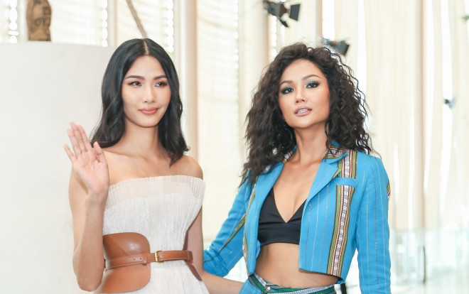 Lâu ngày hội ngộ, H'Hen Niê - Hoàng Thùy đọ trình catwalk, thần thái chuẩn Miss Universe Ảnh 2
