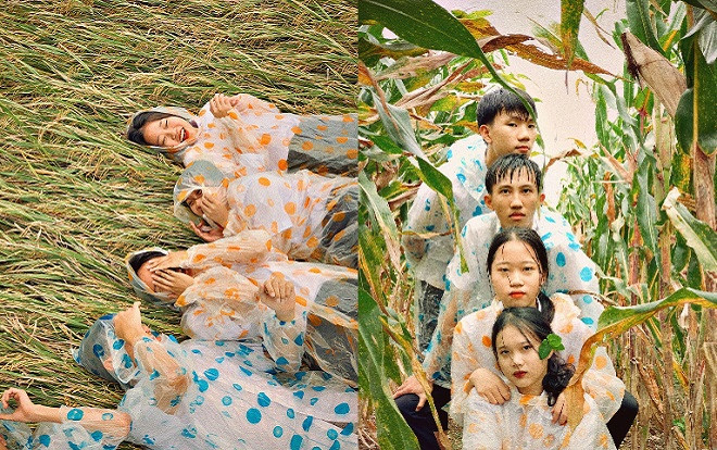 Nhóm học sinh tung ra bộ ảnh kỷ yếu cùng 'đồng ruộng siêu to' nhân dịp đầu năm học mới khiến CĐM vô cùng thích thú Ảnh 2