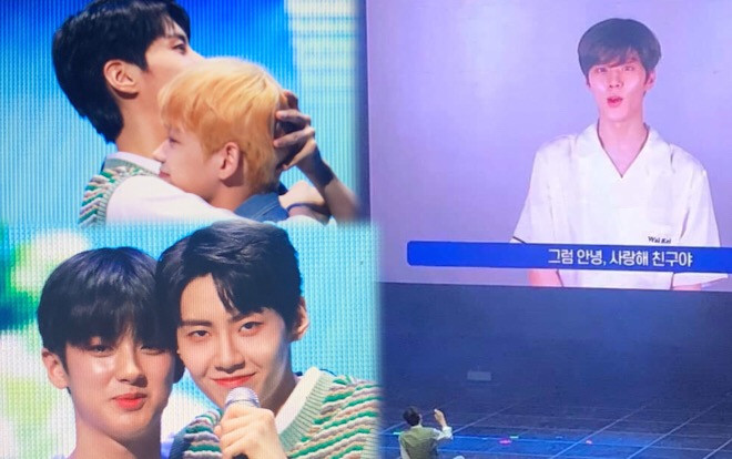 Produce X 101: Kim Min Kyu dự họp fan của Lee Jin Hyuk, Kim Woo Seok (X1) gửi video nhắn nhủ xúc động Ảnh 2