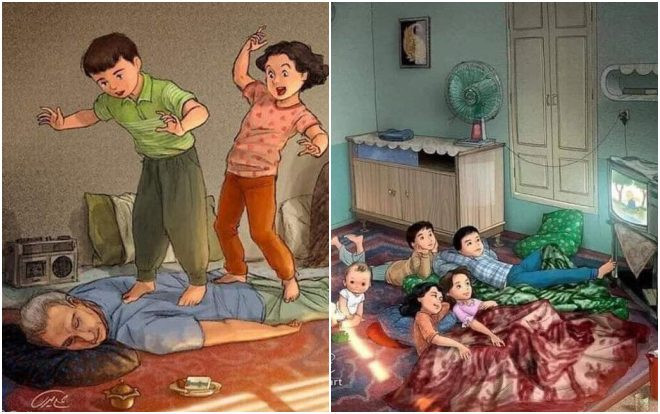 Bộ tranh ấu thơ khiến người lớn bỗng nhiên muốn trở lại làm trẻ con, để tha hồ chơi đùa, vùng vẫy… Ảnh 2