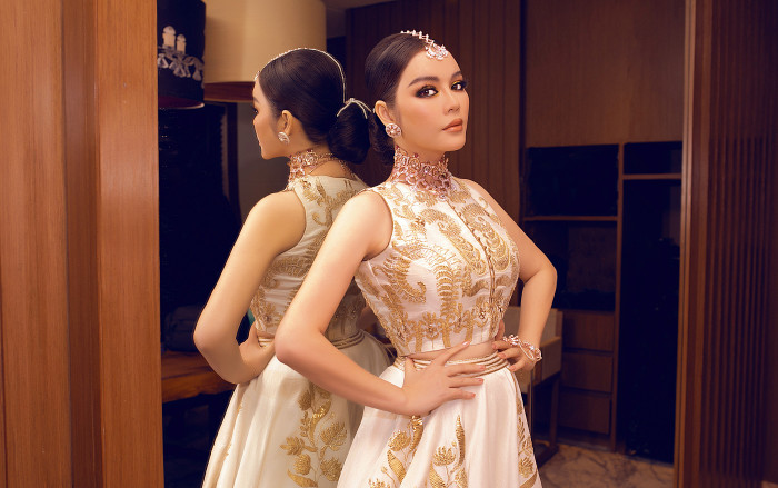 Lâu lâu tái xuất, Lý Nhã Kỳ lại chiếm sóng khi hóa công chúa Ấn Độ lộng lẫy đến ngạt thở Ảnh 2