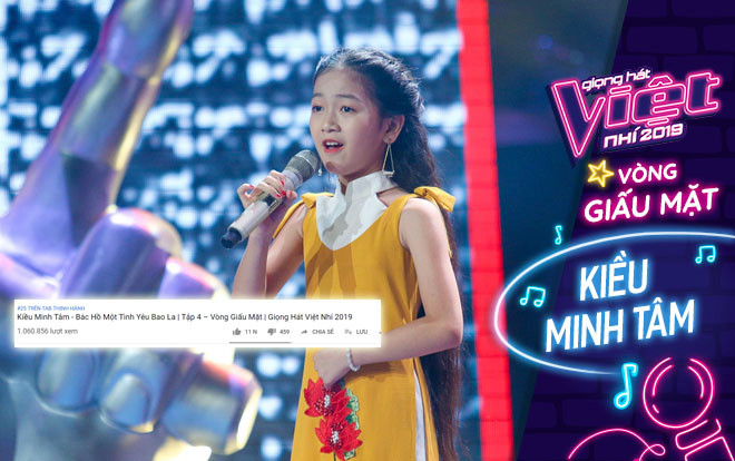 Phần thi Giấu mặt của Kiều Minh Tâm cán mốc triệu view: Nhân tố sáng giá của The Voice Kids 2019 Ảnh 2
