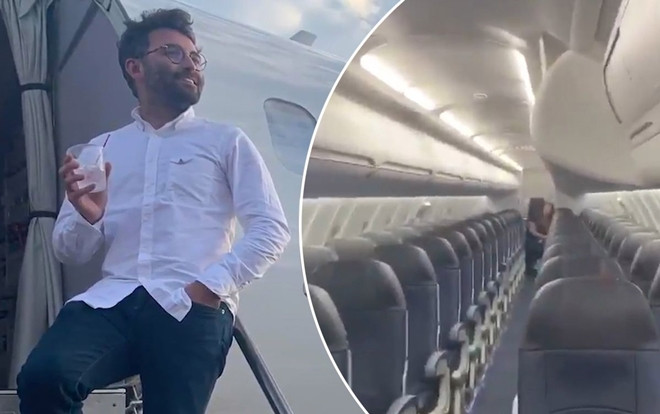 Mua vé thường nhưng được phục vụ như VIP với một mình một máy bay Ảnh 2