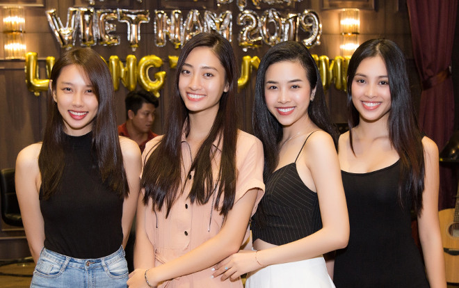 Tiểu Vy - Thúy An - Thùy Tiên dự sinh nhật hoa hậu Lương Thùy Linh: Mặt mộc ai xinh hơn? Ảnh 2