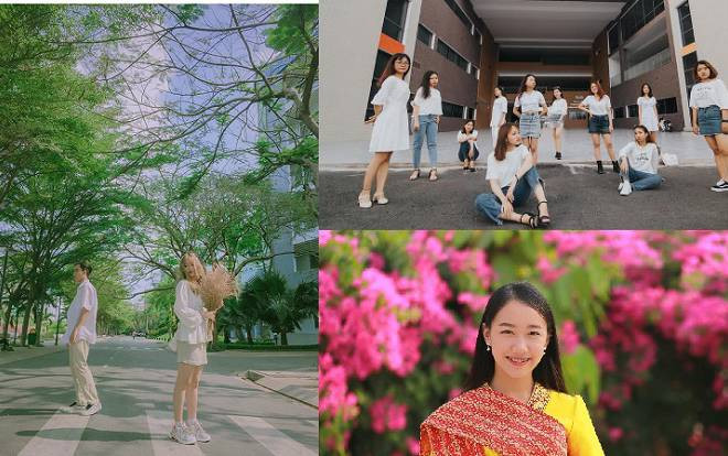 Muôn kiểu 'sống ảo' cực chất quanh quanh khuôn viên Đại học Tôn Đức Thắng khiến tân sinh viên càng háo hức hơn bao giờ hết Ảnh 2