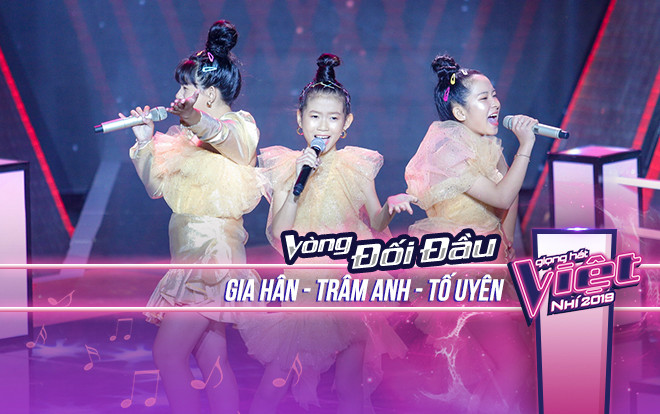 Học trò Hương Giang Gia Hân - Trâm Anh - Tố Uyên hòa giọng chuẩn quốc tế 'cực đỉnh' trên sân khấu Đối đầu Ảnh 2