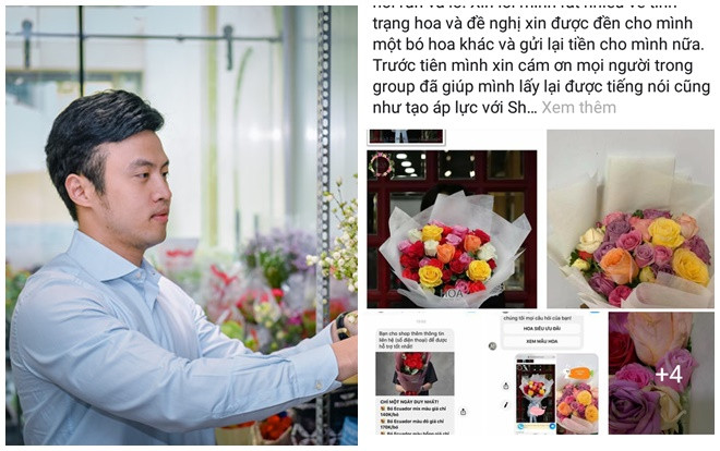 Shop hoa nổi tiếng của Shark Khoa bị tố bán hoa héo, kém sắc khác xa ảnh quảng cáo Ảnh 2