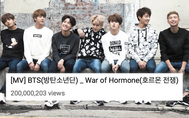 MV 'War Of Hormone' của BTS cán mốc 200 triệu view, nâng tổng gia tài MV đạt được lượt xem 'khủng' này lên con số là… Ảnh 2