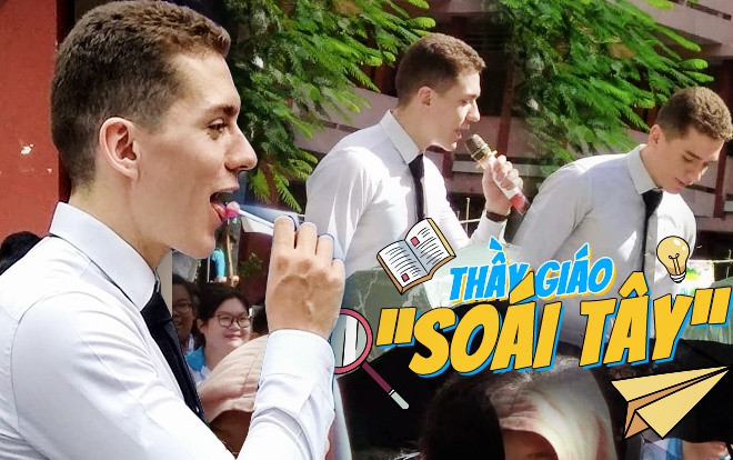 Sở hữu vẻ bề ngoài điển trai, thầy giáo 'soái tây' bất ngờ được nổi 'rần rần' khi xuất hiện tại trường THPT Thủ Đức Ảnh 2