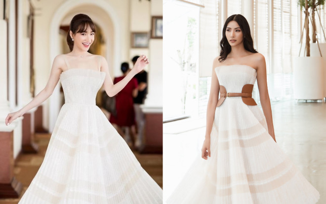 Nhã Phương khôn khéo làm điều này để đẹp lòng fan khi đụng lại váy Hoàng Thùy Ảnh 2