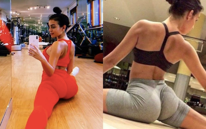 Bạn gái Ronaldo khoe vòng 3 cực khủng khi xoạc chân tập Gym Ảnh 2