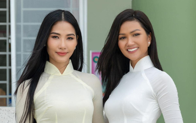 H'Hen Niê - Hoàng Thùy bất ngờ hóa nữ sinh đẹp tinh khôi, fan khen ngợi tựa Thúy Vân - Thúy Kiều Ảnh 2