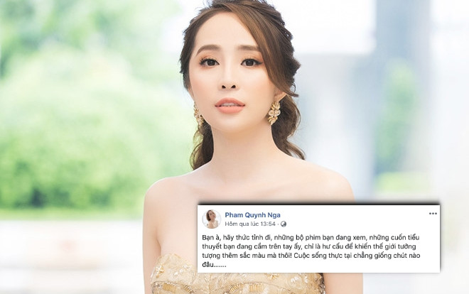 'Tiểu tam' Quỳnh Nga đăng status kêu gọi mọi người hãy thức tỉnh vì 'ngôn tình chỉ có trên phim' Ảnh 2