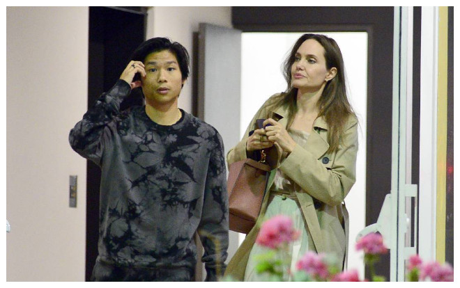 Vừa trở về từ Mỹ Angelina Jolie đã đưa con trai Pax Thiên đi ăn tối Ảnh 2
