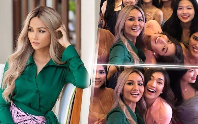 H'Hen Niê nhuộm tóc bạch kim cá tính, Lệ Hằng pose dáng siêu lầy lội tại Brave Tour Đà Nẵng Ảnh 2