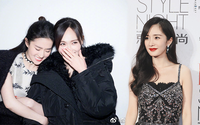 Cùng là khuê mật nhưng Đường Yên 'bơ' Dương Mịch, lại chúc mừng sinh nhật Lưu Diệc Phi Ảnh 2