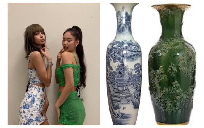 Cười lộn ruột vì váy sang chảnh Jennie và Lisa mặc bị fan ví như hai chiếc lục bình Ảnh 2