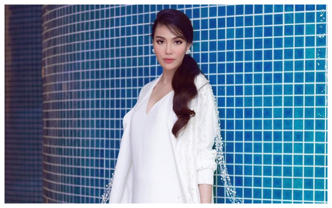 Lan Khuê quả là đệ nhất mỹ nhân bầu giấu bụng, quyến rũ xinh đẹp như gái chưa chồng Ảnh 2