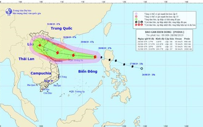 Bão Podul giật cấp 11 tràn vào biển Đông, khả năng đổ bộ đất liền Thanh Hóa - Quảng Bình Ảnh 2