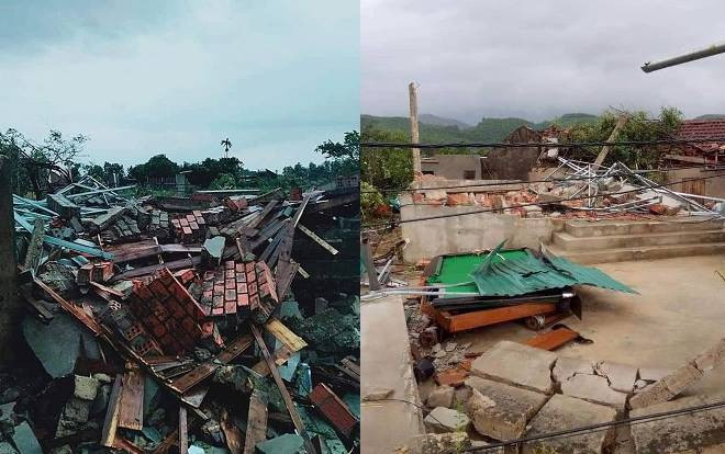 Lốc xoáy khiến hơn 40 căn nhà tốc mái, 2 người bị thương Ảnh 2