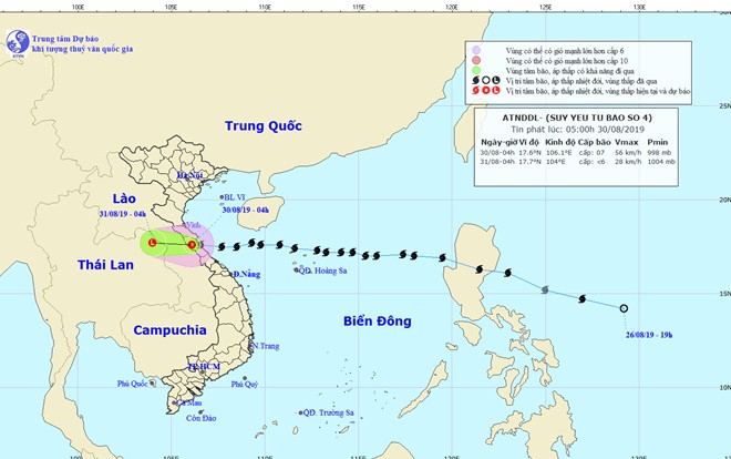 Bão số 4 suy yếu thành áp thấp nhiệt đới, miền Bắc mưa to trong dịp nghỉ lễ 2/9 Ảnh 2