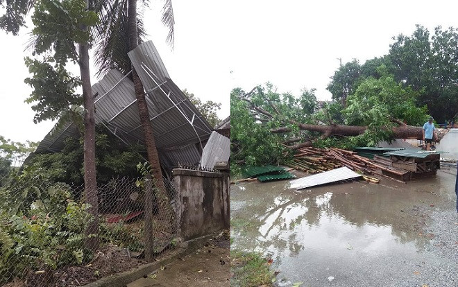 Giông lốc kinh hoàng càn quét huyện miền núi, hàng chục ngôi nhà bị tốc mái Ảnh 2