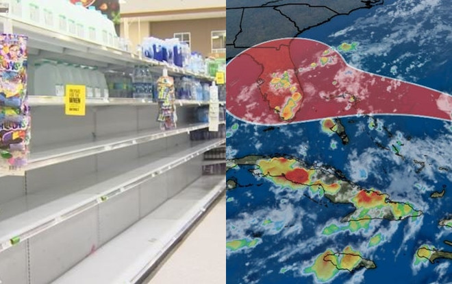Bão dữ Dorian sắp đổ bộ Florida, dân Mỹ xếp hàng dài đổ xăng ô tô còn siêu thị hết nhẵn hàng Ảnh 2