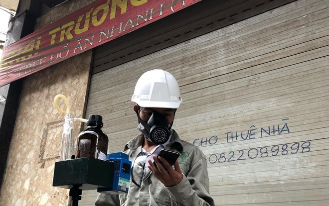Kiểm tra chất lượng không khí sau vụ cháy khủng khiếp tại công ty phích nước Rạng Đông Ảnh 2