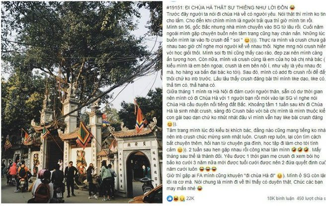 Cô gái lặn lội từ Sài Gòn ra Hà Nội cầu duyên tại chùa Hà và cái kết bất ngờ với crush lâu năm Ảnh 2