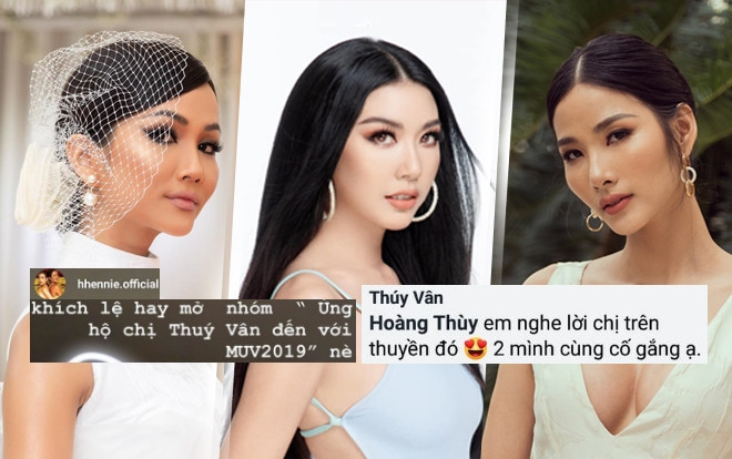 Hoàng Thùy hối Thúy Vân thi Miss Universe Vietnam trước cả H'Hen Niê: 'Hứa chị em cùng tiến' Ảnh 2