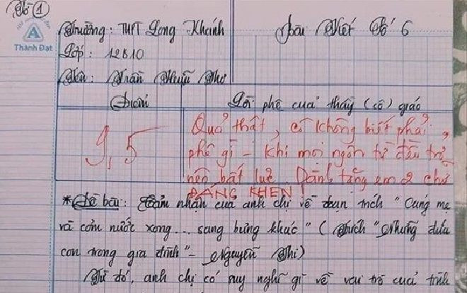 Bài văn dài 18 trang giấy khiến cô giáo hết lời khen ngợi: ‘Quả thật cô không biết phải phê gì…’ Ảnh 2