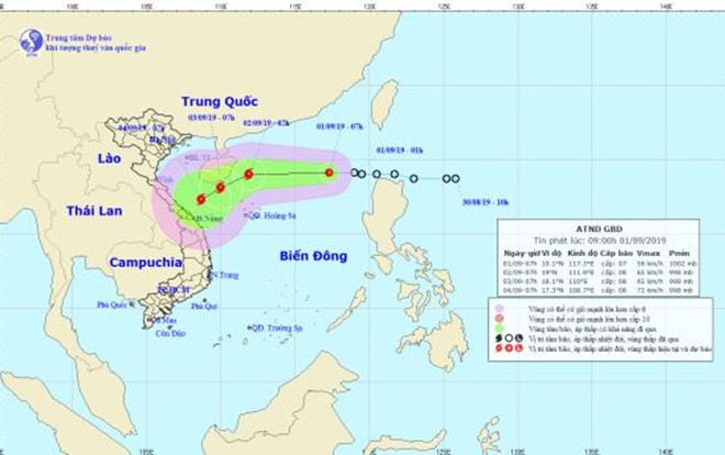 Áp thấp sắp thành bão đang tiến vào biển Đông, cách quần đảo Hoàng Sa khoảng 550km Ảnh 2