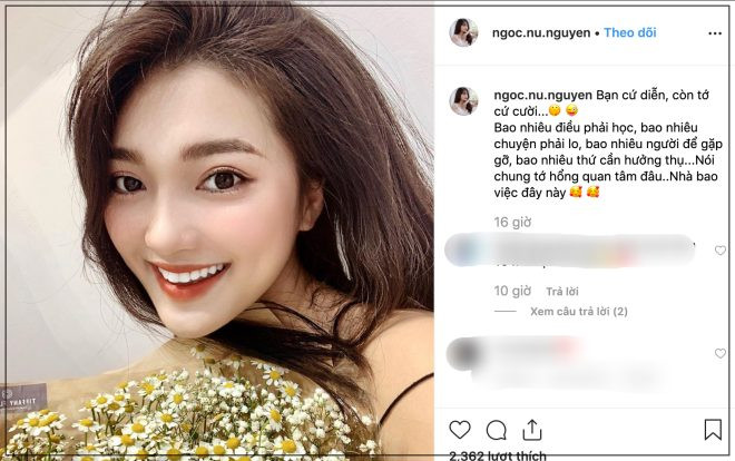 Giữa lúc Văn Đức có người mới, Ngọc Nữ đăng status ám chỉ tình cũ đang 'diễn' và tỏ vẻ không quan tâm? Ảnh 2