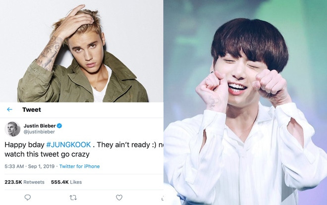Fan phát cuồng khi thấy Justin Bieber chúc mừng sinh nhật Jungkook (BTS) Ảnh 2