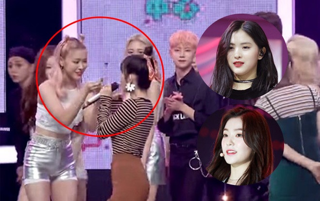 Fan 'rần rần' bắt được khoảnh khắc đáng yêu giữa Ryujin (ITZY) và Irene (Red Velvet) tại màn encore của Music Core Ảnh 2
