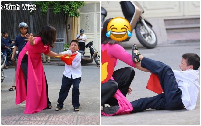 Bức ảnh bé trai khóc lóc trong khi cô giáo cố gắng kéo vào lớp ngày khai giảng nhận hơn 50k lượt thích Ảnh 2