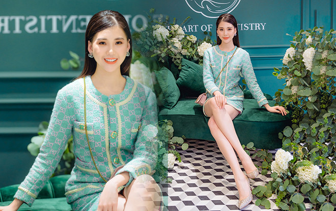 Siêu mẫu Quỳnh Hoa khoe đôi chân 'bạc tỷ trong set đồ hiệu gần 200 triệu đồng Ảnh 2