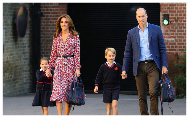 Công chúa Charlotte được bố mẹ dẫn đi dự lễ khai giảng đầu tiên trong đời cùng anh trai Ảnh 2