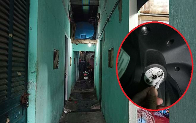 Kẻ trộm ngang nhiên vào xóm trọ bẻ khóa xe máy, bị nam sinh viên phát hiện liền quay sang định hành hung Ảnh 2