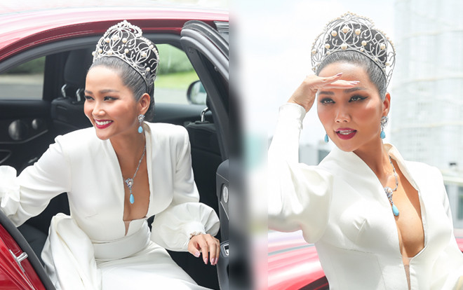Hoa hậu H'Hen Niê đội vương miện 2.7 tỷ, hào hứng trở thành 'host' Miss Universe Vietnam 2019 Ảnh 2