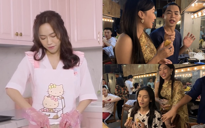 Tự tay làm bánh trung thu tặng đồng nghiệp, Diệu Nhi nhận phản ứng 'phũ phàng' từ Minh Dự và BB Trần Ảnh 2