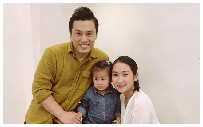 Bà xã Lam Trường khoe ảnh gia đình hạnh phúc với chồng và con gái cưng Ảnh 2