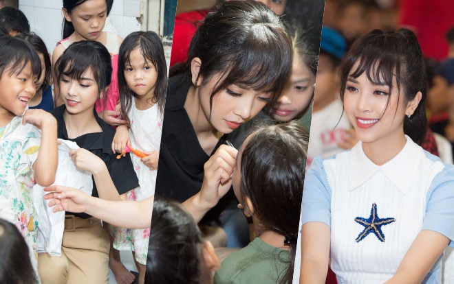 Á hậu Thúy An giản dị mang niềm vui Trung thu đến với trẻ em mồ côi, khuyết tật trước khi thi Miss Intercontinental Ảnh 2