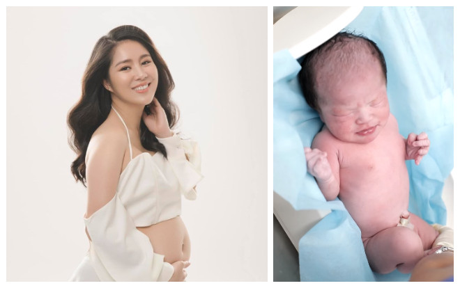 Lê Phương công khai quá trình sinh con tiết lộ gương mặt con gái vừa mới chào đời Ảnh 2