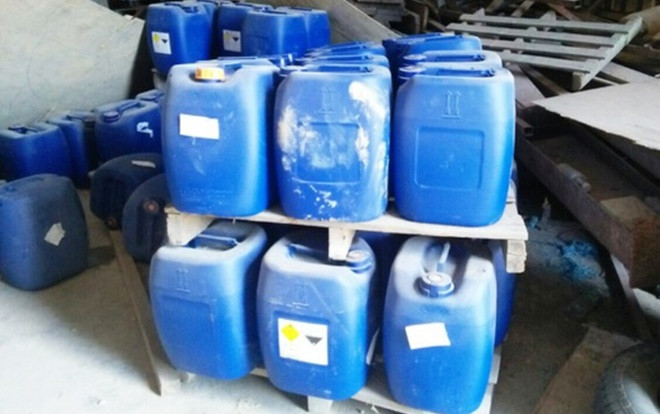 Phát hiện khối lượng lớn hóa chất dùng để sản xuất ma túy trong 2 kho xưởng ở Bình Định Ảnh 2