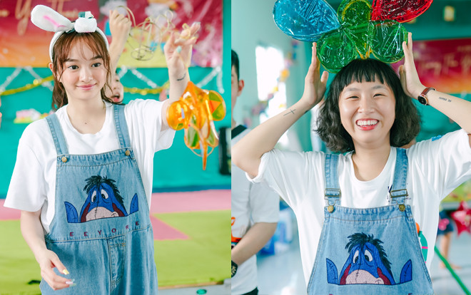 Kaity Nguyễn hóa thân Thỏ ngọc, Trang Hý 'biến hình' thành chị Hằng 'đẹp nhất dải ngân hà' đi phát quà Trung thu Ảnh 2